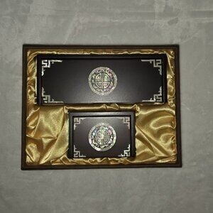 Subokmun Korean Business Card Holder and Pen Holder Gift SET